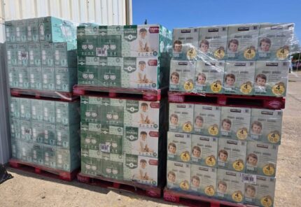 Baby Diapers 100 Boxes Per Pallet